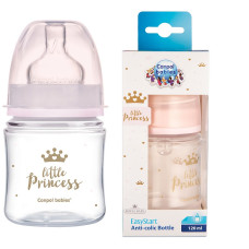 CANPOL BABIES pudelīte 120ml ar silikona knupīti 3m+ ROYAL BABY 35/233_pin