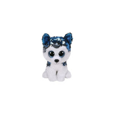 TY Flippables Mīkstā rotaļlieta SLUSH SEQUIN HUSKY reg 15cm, TY36671