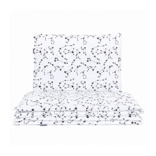 MamoTato gultas veļas komplekts 2D/ 135x100cm STARS, white 13987