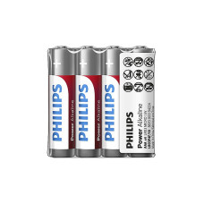 PHILIPS baterijas Power Alkaline, iepakojumā 4 gab