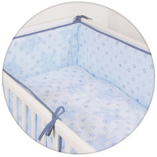 CEBABABY gultas veļas komplekts no 3 daļām 135x100cm LUX STARS BLUE IZPĀRDOŠANA