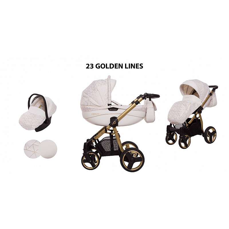 BABYACTIVE MOMMY Gold Universālie rati 3in1, Golden Lines 23