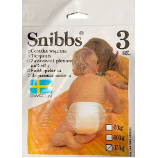 SNIBBS bērnu mīkstas vaskadrānas autiņbiksītes 3gb. līdz 15kg IZPĀRDOŠANA