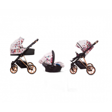 BABYACTIVE MUSSE Universālie rati 3in1, Light-Dark Rose