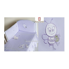 KIECZMERSKI BEE Gultas veļas komplekts no 3 daļām 120X90/180cm violeta  IZPĀRDOŠANA