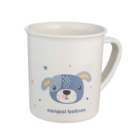CANPOL BABIES Cute Animals krūzīte no plastmasas 170ml 12m+, 4/413blu