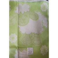 URGA Kokvilnas sedziņa - pleds 140x100cm LAMB, zaļš