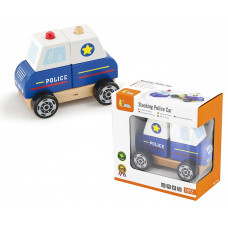 VIGA Koka kluči Automašīna Stacking Police Car 50201 18m+ ATLAIDE