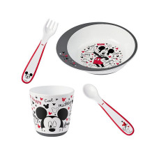 NUK Ēšanas mācību komplekts Mickey Mouse 80890653 IZPĀRDOŠANA