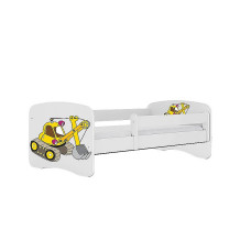 KOCOT KIDS gulta bez atvilktnes ar matraci BABYDREAMS white Digger 160x80cm