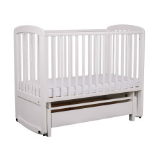 TROLL GLIDER DELUX bērnu gulta ar atvilktni 120x60cm, White COT-GN0474-WH