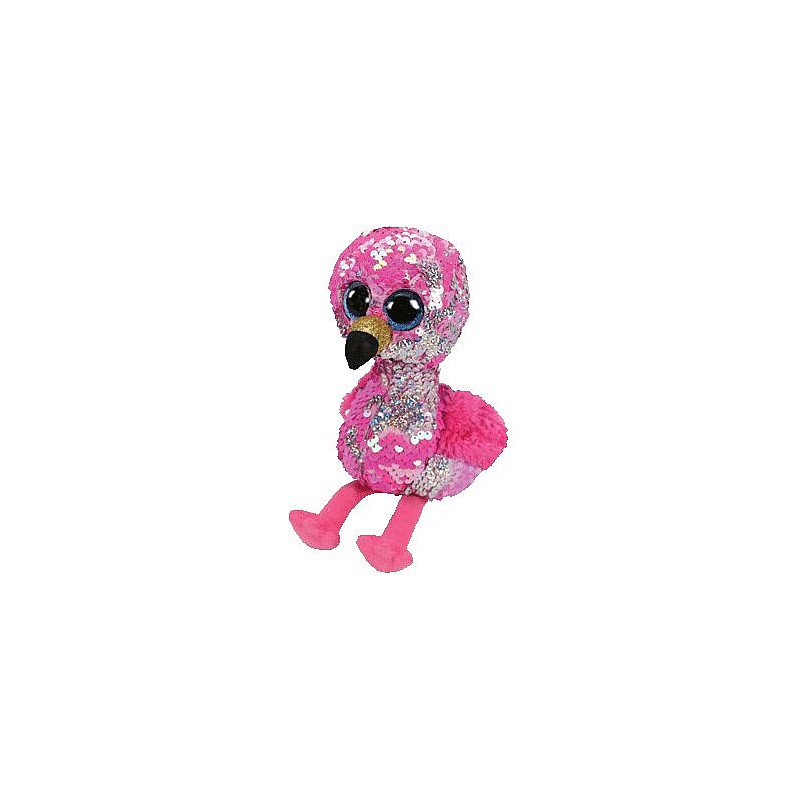 TY Flippables Mīkstā rotaļlieta PINKY SEQUIN FLAMINGO reg 24cm, TY36437