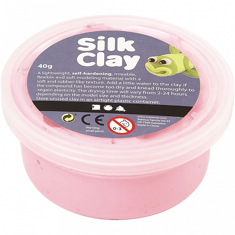CREATIV Silk Clay modelēšanas masa 40g Pink, 79109