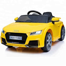 Elektromobīlis bērniem AUDI TT RS 12V dzeltens (WDJE1198)