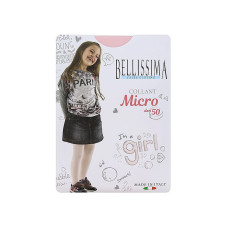 BELLISSIMA Meiteņu zeķubikses MICRO 50 bianco 12 - 164cm