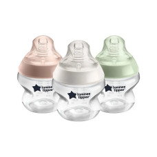 TOMMEE TIPPEE pudelīšu komplekts ar platu kakliņu 150ml CLOSER TO NATURE, 422718