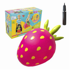 GERARDOS TOYS Fruits Lēkāšanas bumba Zemene 24m+, rozā GT69392 (47938)