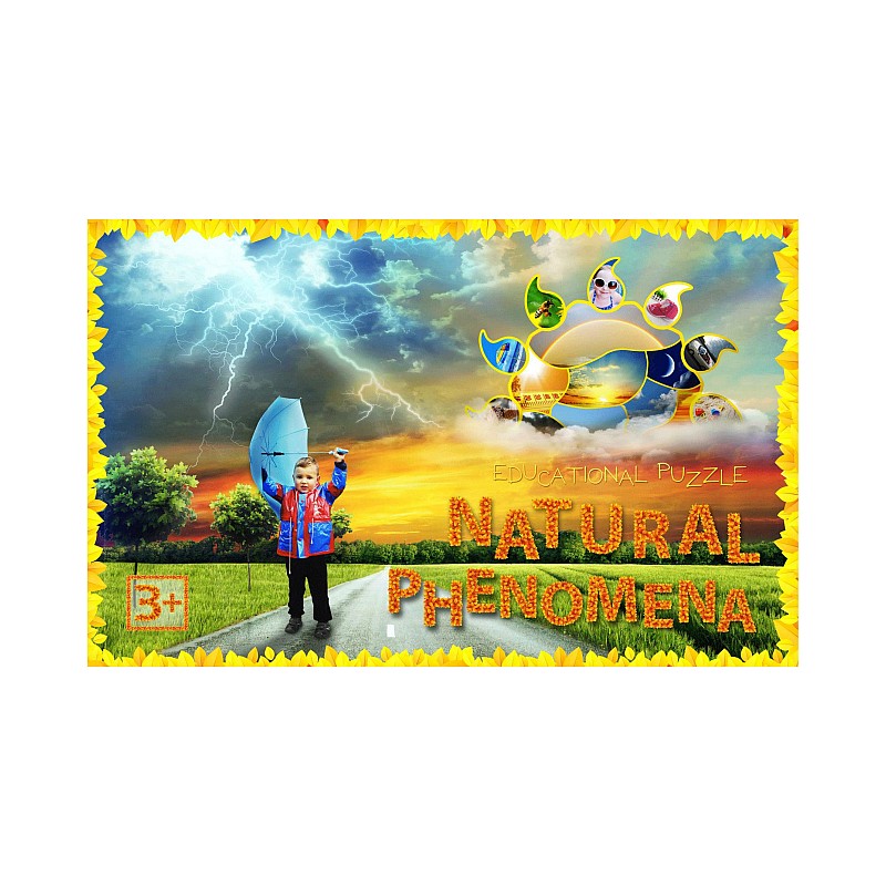 PIO Izglītojošā maxi puzle NATURAL PHENOMENA 80 gab. 3 g. PN60358