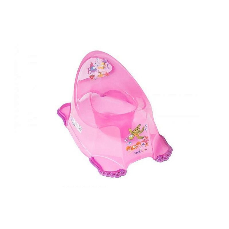 TEGA BABY Bērnu podiņš AQUA - transparent pink, AQ-007