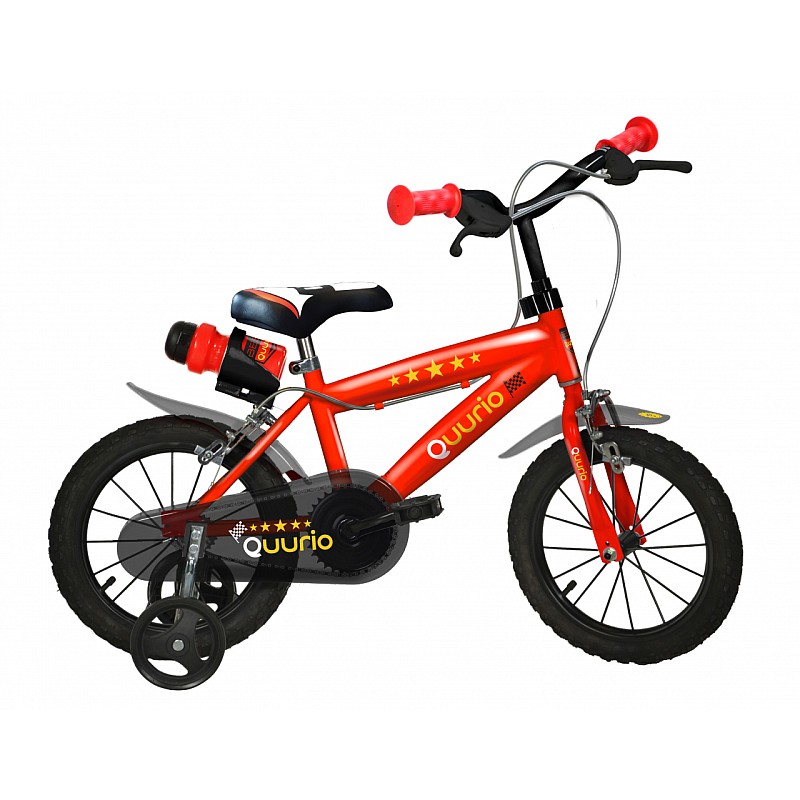 QUURIO BIKE bērnu velosipēds, izmērs 16", sarkans-melns, 416 U