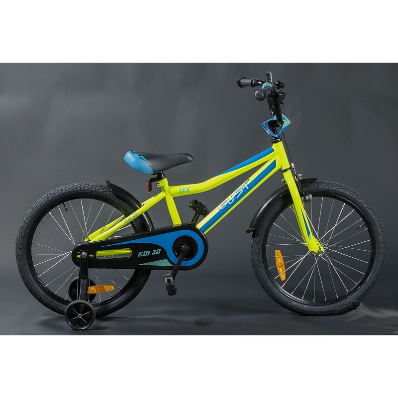 GUST&JUHI Bērnu velosipēds 20" TEX, Yellow (5-7g)