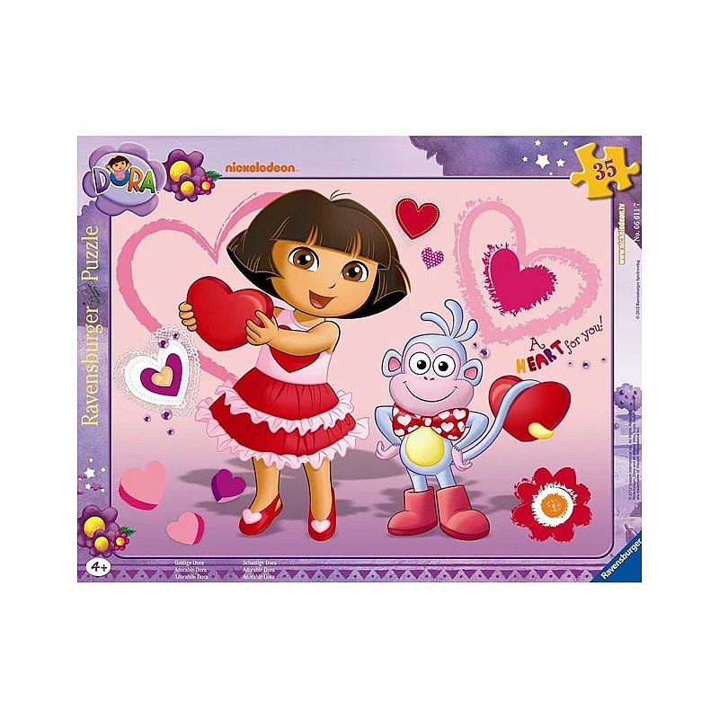 Ravensburger Plakanā puzle Dora 35 gab. 4+, 06611