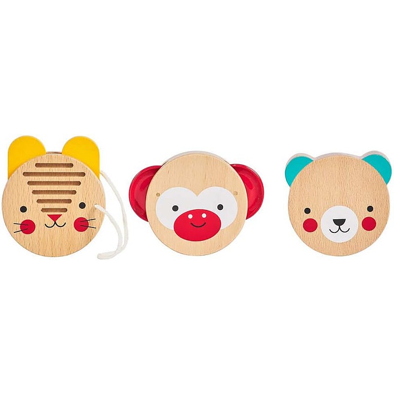 PETIT COLLAGE Animal Friends Koka sitamie instrumenti , 12M+ PTC515