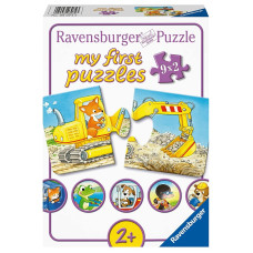 RAVENSBURGER Mana pirmā puzle 9x2 Animal Contruction R 03074