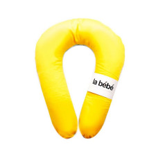 LA BEBE Snug Barošanas pakaviņš spilvens Satin&Yellow 20x70cm 85703