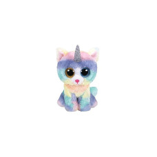 TY Beanie Boos Mīkstā rotaļlieta HEATHER - cat with horn reg 15cm, TY36250 IZPĀRDOŠANA