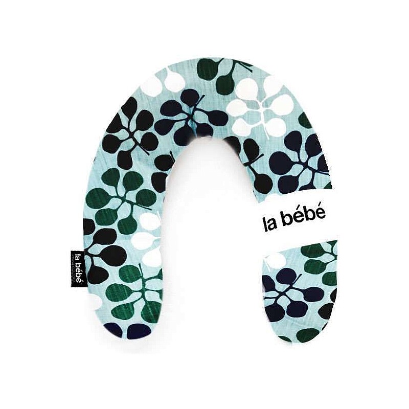 LA BEBE Rich Cotton Barošanas pakaviņš spilvens Blue leaf fall 30x175cm 41695