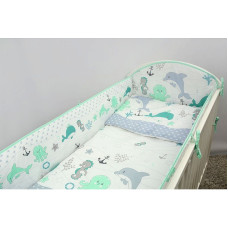 ANKRAS Ocean Gultas Veļas Komplekts no 2 daļām 120x90cm, green