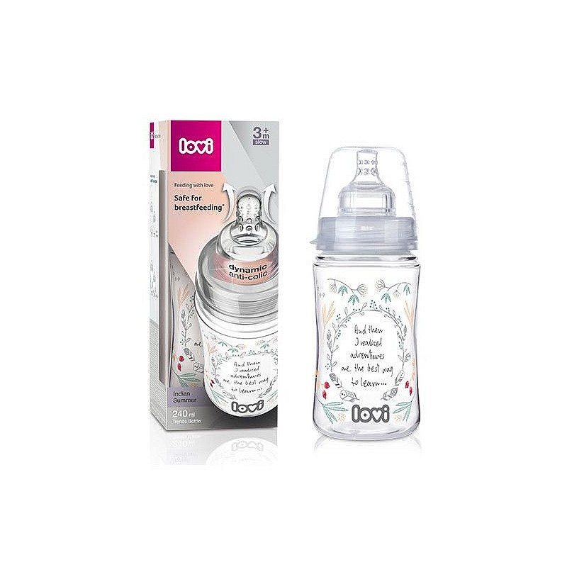 LOVI TRENDS Indian Summer pudelīte ar silikona knupi 3m+ 240ml 21/580 ATLAIDE