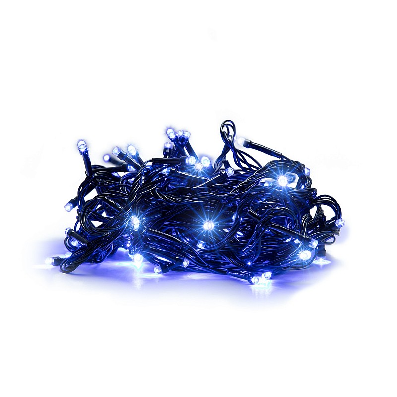300 LED Kalėdinė lempučių girlianda 25,5m., mėlyna šviesa