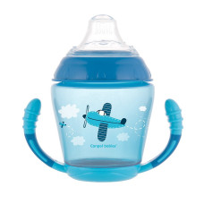 CANPOL BABIES TOYS krūzīte ar rokturiem 9m+ 230ml 56/502 blue ATLAIDE