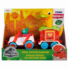 TOMYcar komplekts ar dinozauru Dino Rescue Ranger, E73253