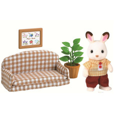 SYLVANIAN FAMILIES Šokolādes trušu tēvs ar dīvānu