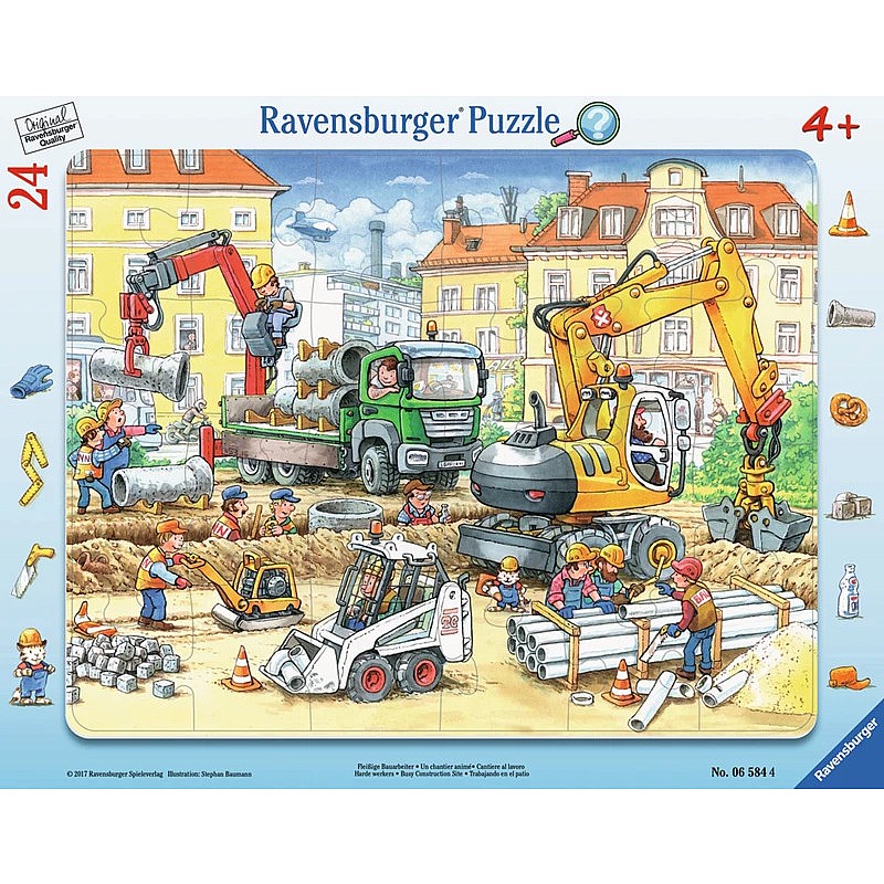 RAVENSBURGER Plakanā puzle 24el.Remonta darbi R06584