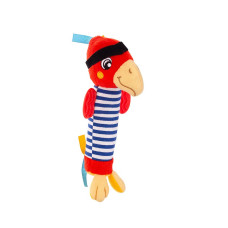 CANPOL BABIES PIRATES Grabulis pīkstulis 68/034 MONKEY/PARROT