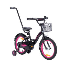 TOMABIKE Bērnu velosipēds 16" XXIII PLATINUM BLACK/PINK