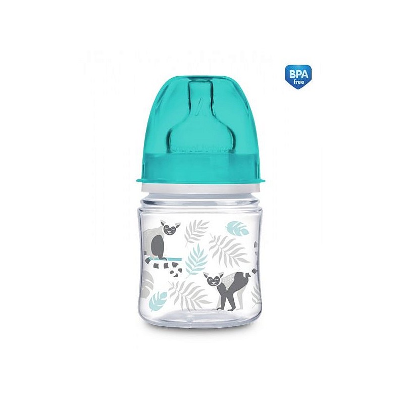 CANPOL BABIES EasyStart JUNGLE PP antikoliku pudelīte ar platu kaklu 120ml 0m+ 35/226