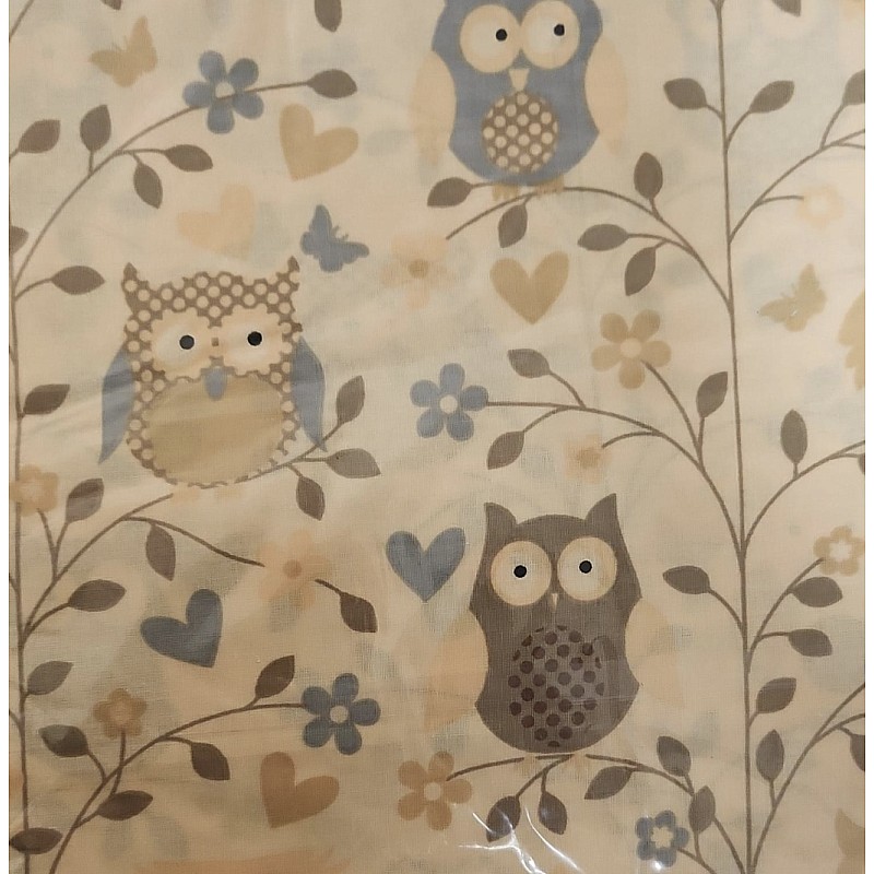 URGA virspalags 120x90cm OWL&HEARTS, IZPĀRDOŠANA