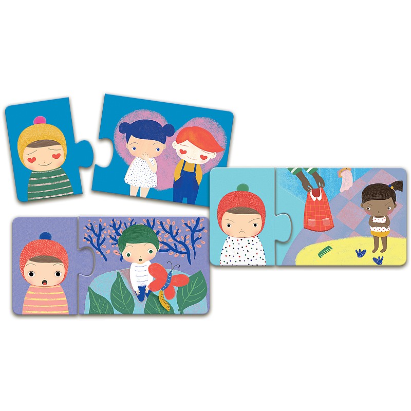 DJECO dubultā puzle - Emocijas, DJ08152 - EE IZPĀRDOŠANA