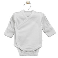 LORITA Bodijs ar garajām piedurknēm Art. 733 balts 56 izmērs