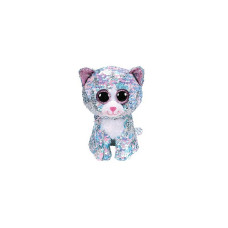 TY Flippables Mīkstā rotaļlieta WHIMSY SEQUIN BLUE CAT reg 15cm, TY36674