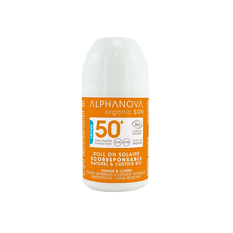 ALPHANOVA SUN Sport Extreme organiskais sauļošanās līdzeklis SPF50 roll-on, 50 ml ASUN50+XEXPORT