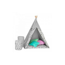 AKUKU TEEPEE Bērnu telts-vigvams TIPI A1902 grey/white