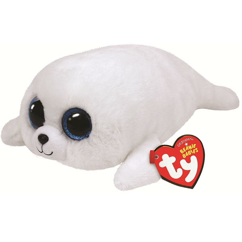 TY Beanie Boos Mīkstā rotaļlieta WHITE SEAL ICY 15.5cm, TY36164