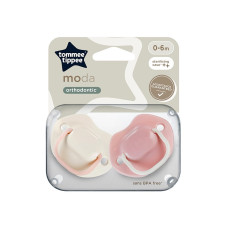 TOMMEE TIPPEE māneklītis silikona MODA 0-6 m., 2 gab., 43338499