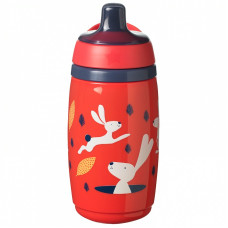 TOMMEE TIPPEE pudelīte INSULATED SPORTEE, 12m+, 266ml, red, 447821